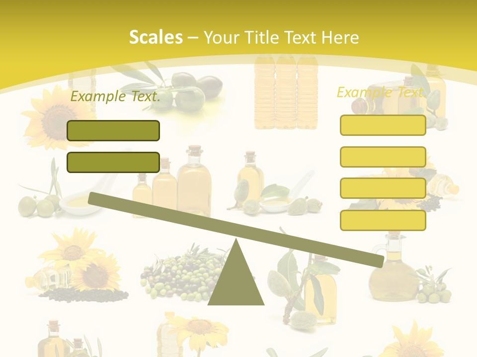 Olives Healthy Living Olive Oil PowerPoint Template