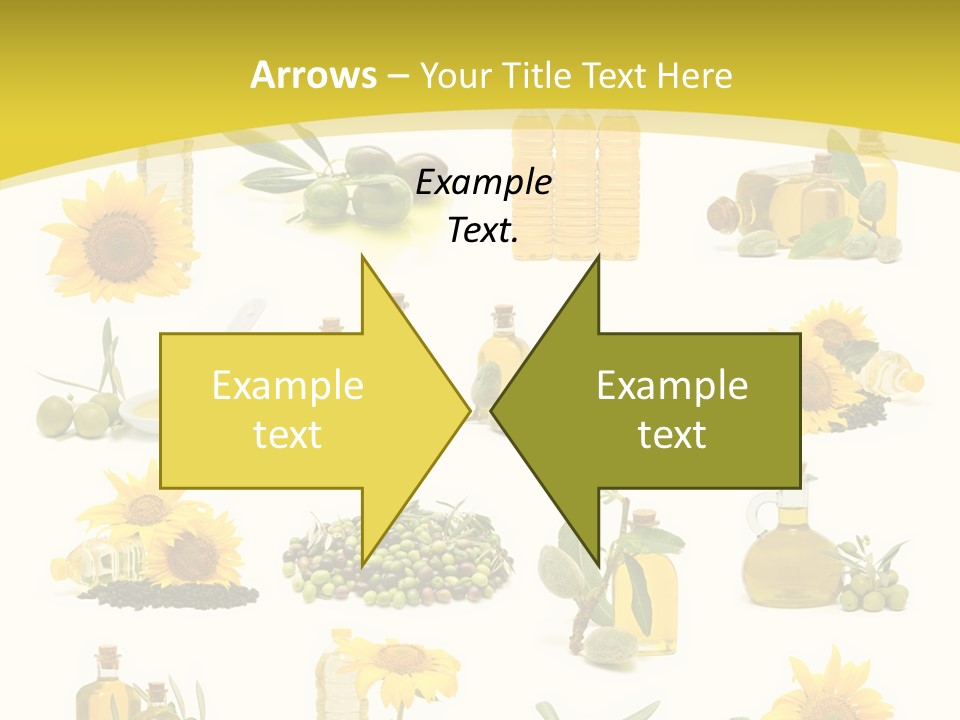 Olives Healthy Living Olive Oil PowerPoint Template