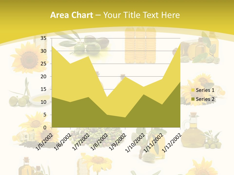 Olives Healthy Living Olive Oil PowerPoint Template