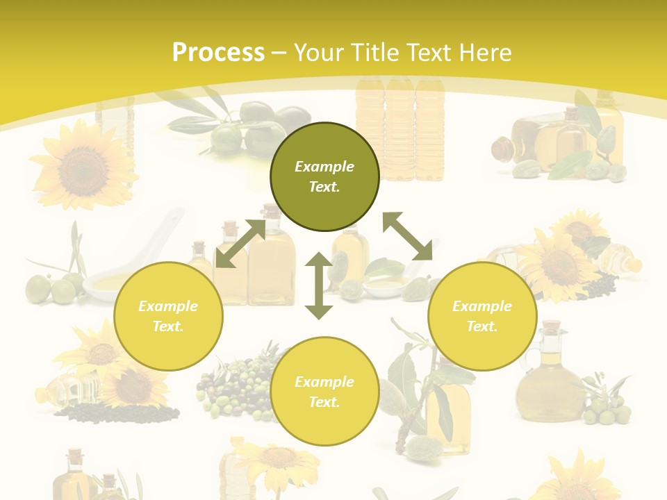 Olives Healthy Living Olive Oil PowerPoint Template
