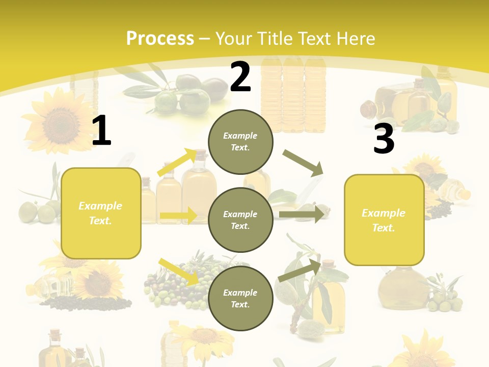 Olives Healthy Living Olive Oil PowerPoint Template
