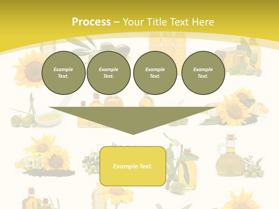 Olives Healthy Living Olive Oil PowerPoint Template