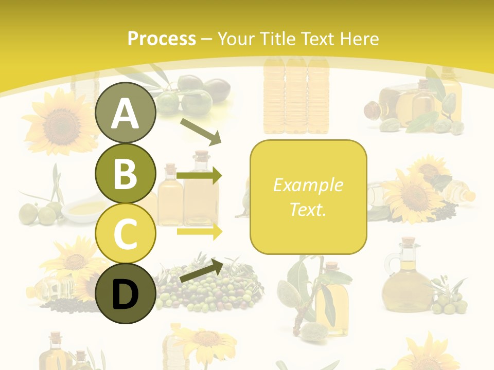 Olives Healthy Living Olive Oil PowerPoint Template