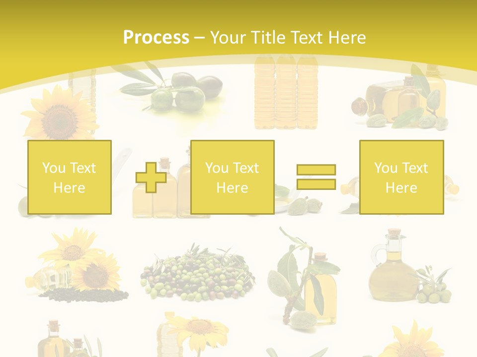 Olives Healthy Living Olive Oil PowerPoint Template