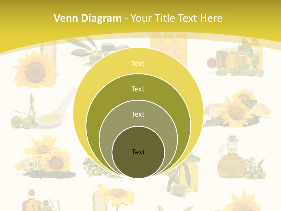 Olives Healthy Living Olive Oil PowerPoint Template