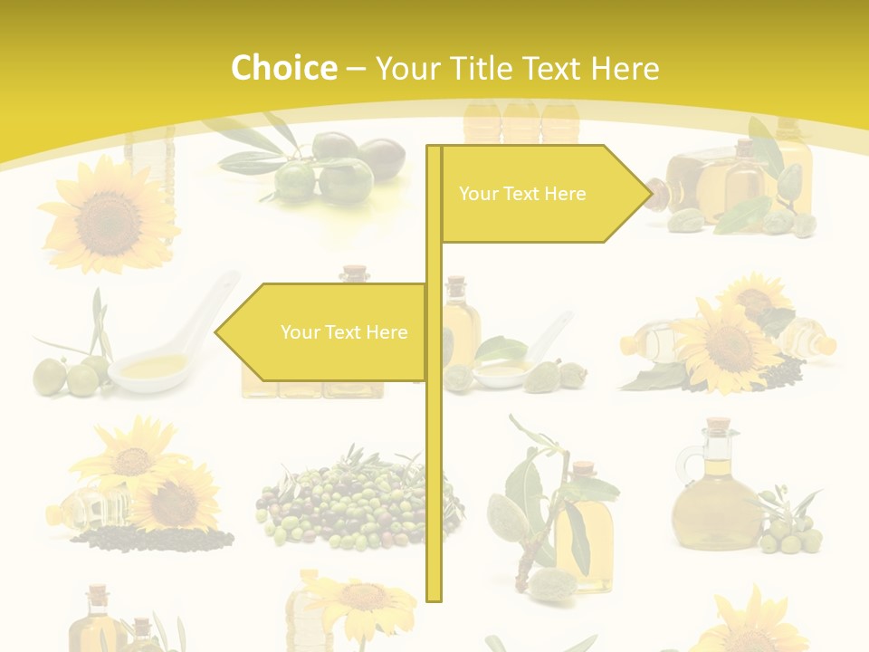 Olives Healthy Living Olive Oil PowerPoint Template