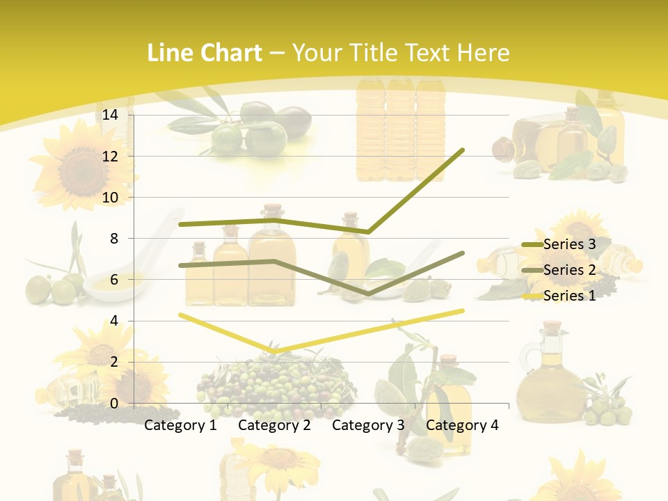 Olives Healthy Living Olive Oil PowerPoint Template