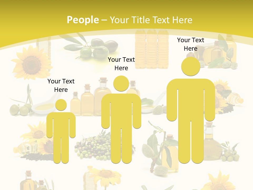 Olives Healthy Living Olive Oil PowerPoint Template