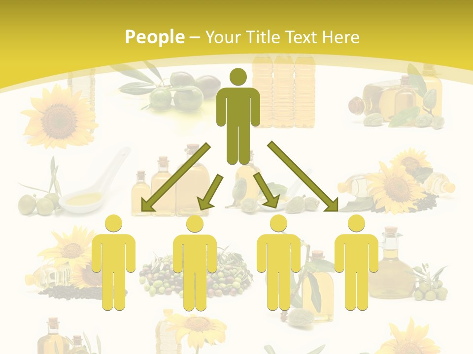 Olives Healthy Living Olive Oil PowerPoint Template