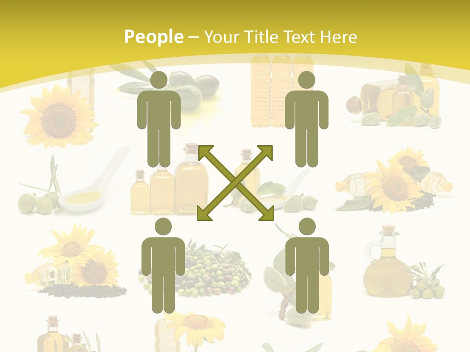 Olives Healthy Living Olive Oil PowerPoint Template