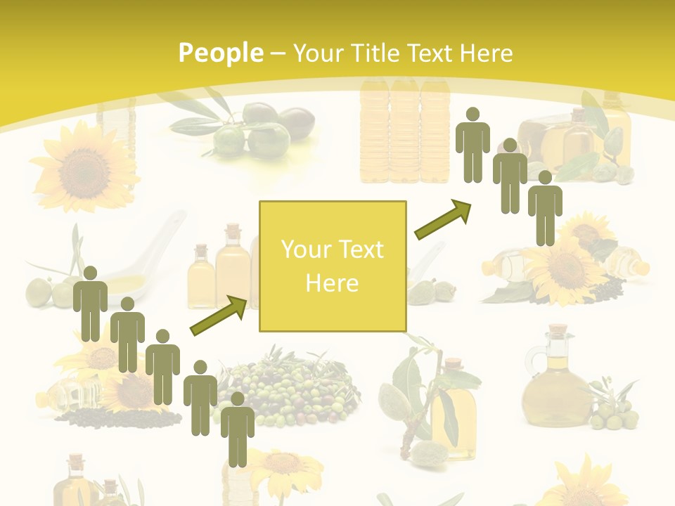 Olives Healthy Living Olive Oil PowerPoint Template