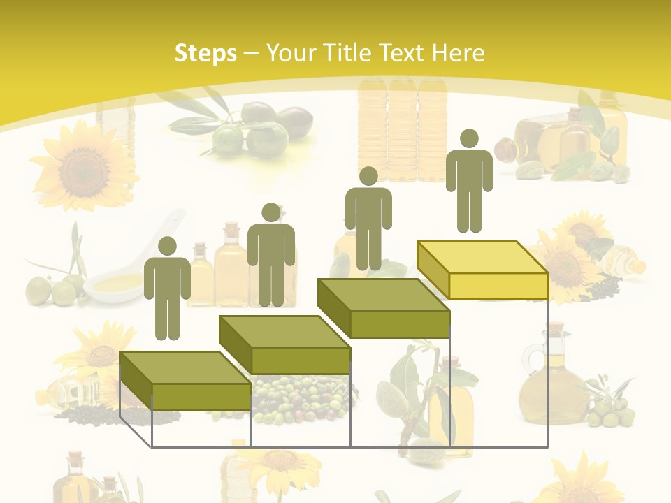 Olives Healthy Living Olive Oil PowerPoint Template