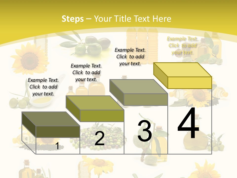 Olives Healthy Living Olive Oil PowerPoint Template