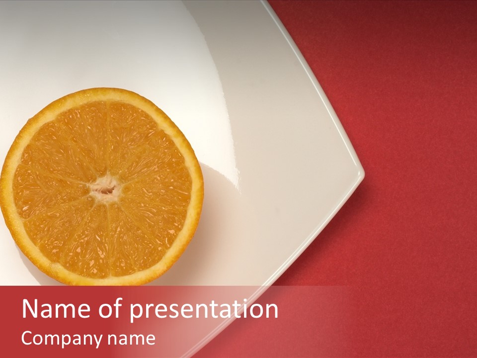 White Juicy Breakfast PowerPoint Template