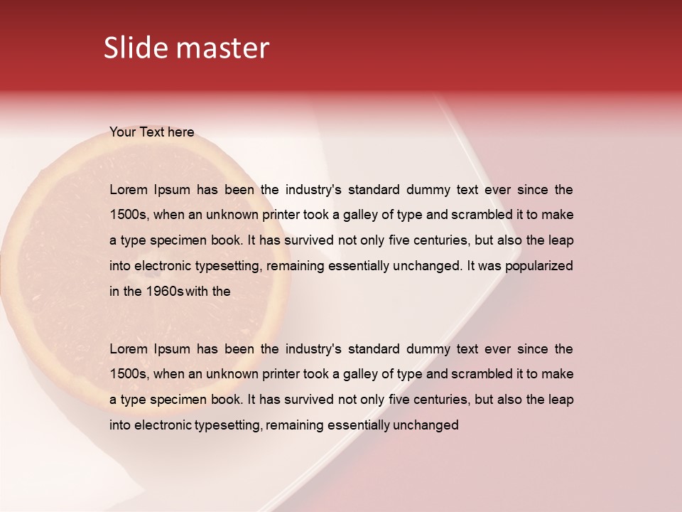 White Juicy Breakfast PowerPoint Template