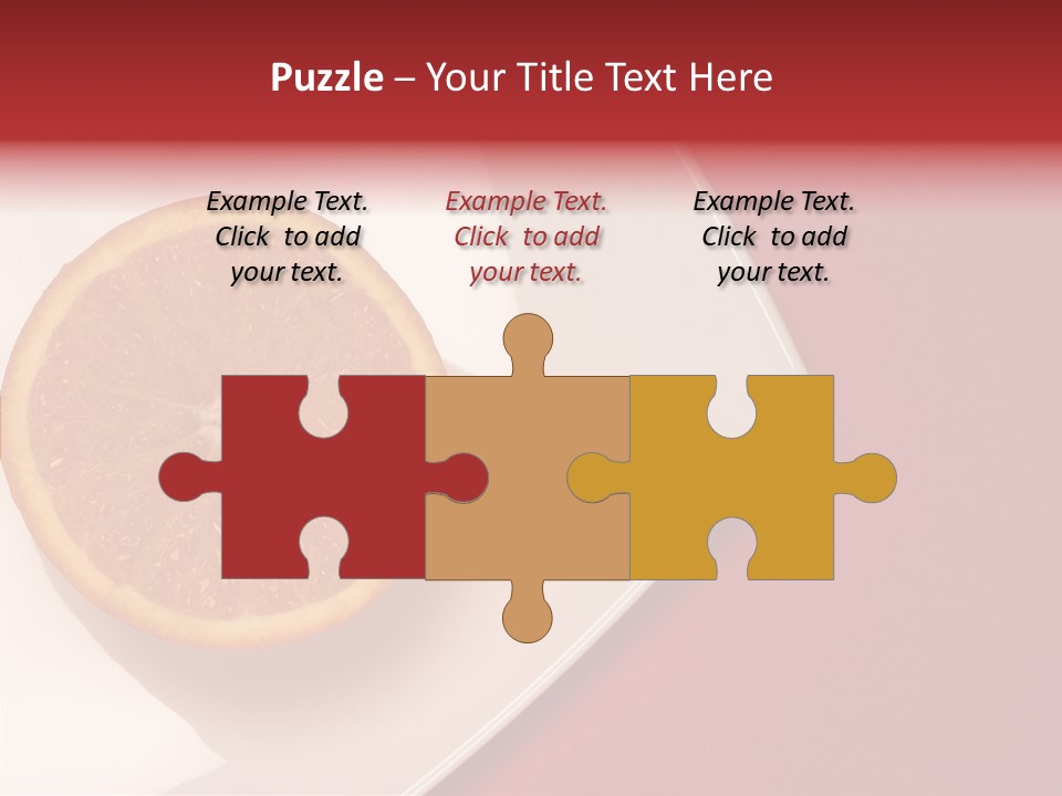 White Juicy Breakfast PowerPoint Template