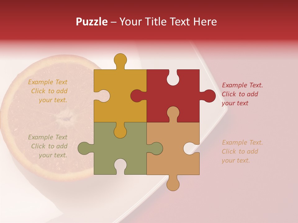 White Juicy Breakfast PowerPoint Template