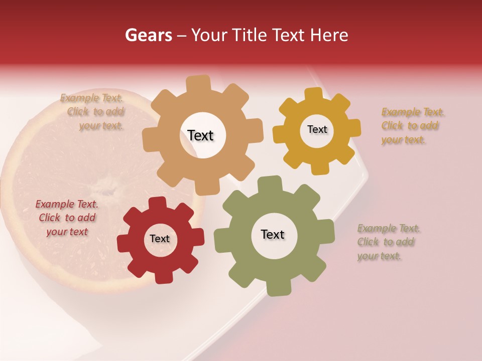 White Juicy Breakfast PowerPoint Template