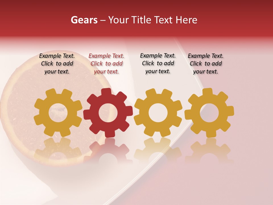 White Juicy Breakfast PowerPoint Template