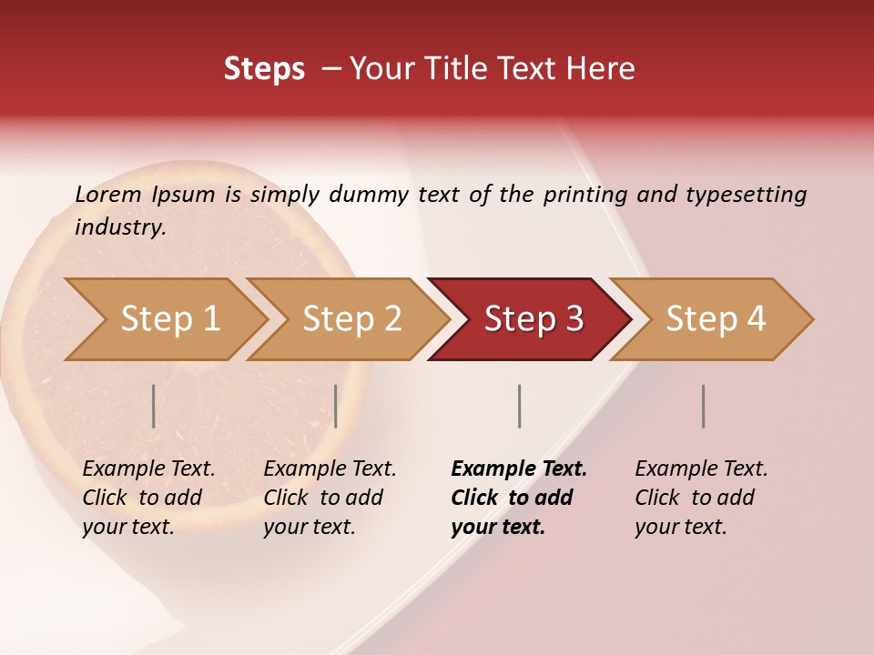 White Juicy Breakfast PowerPoint Template