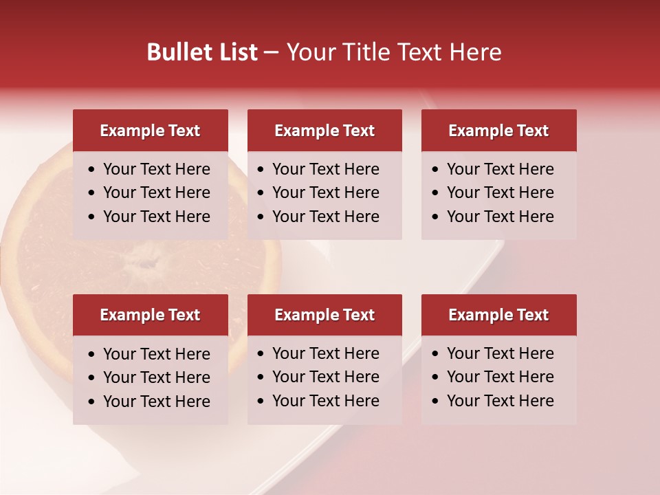 White Juicy Breakfast PowerPoint Template