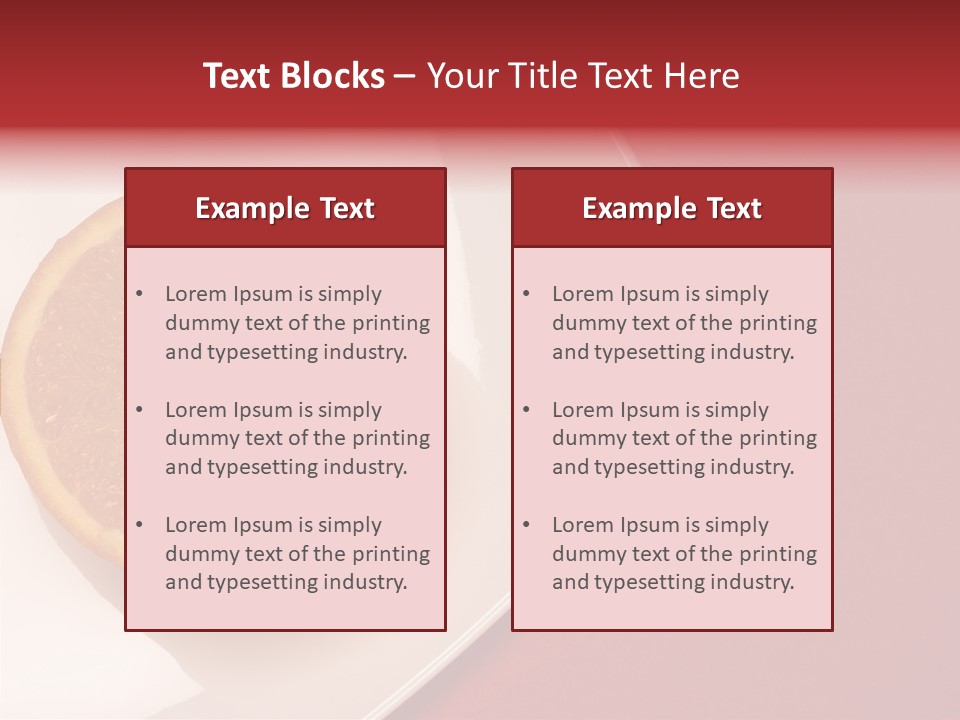 White Juicy Breakfast PowerPoint Template