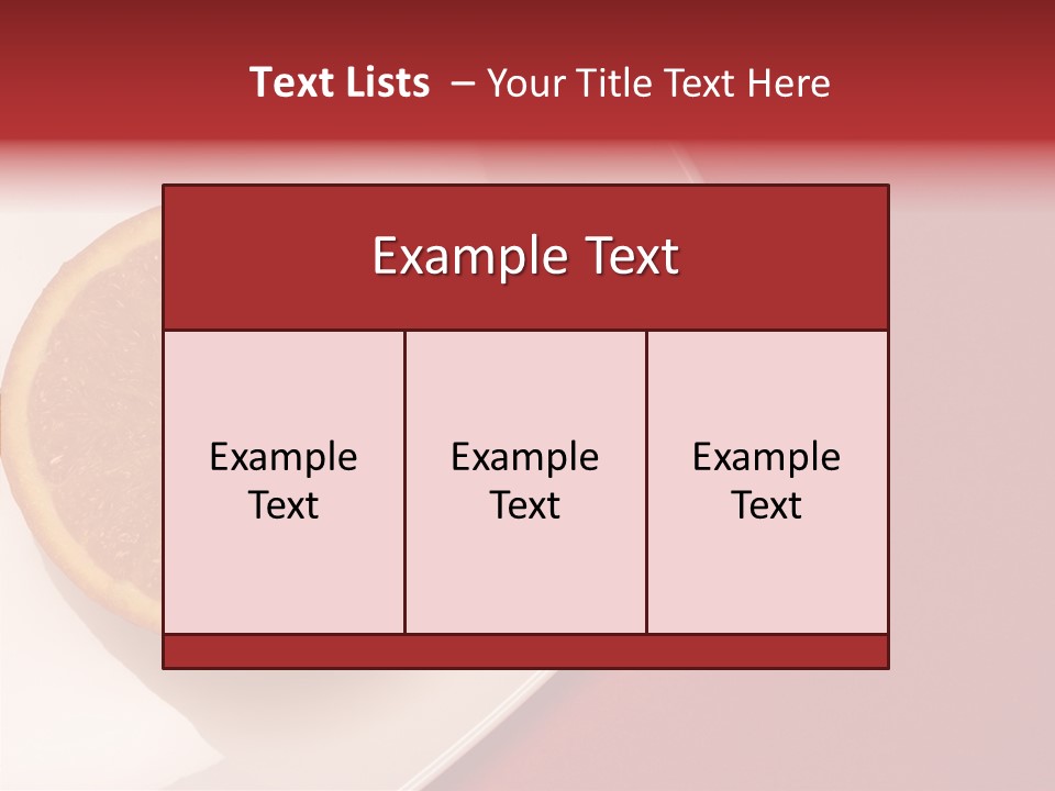 White Juicy Breakfast PowerPoint Template