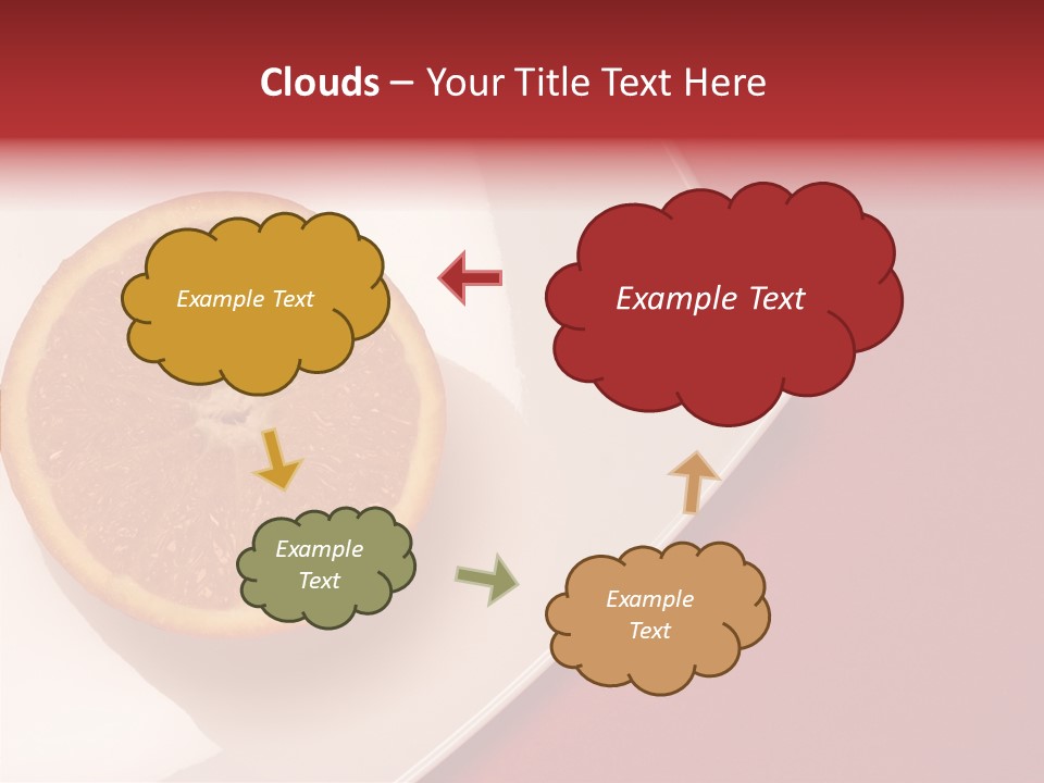 White Juicy Breakfast PowerPoint Template