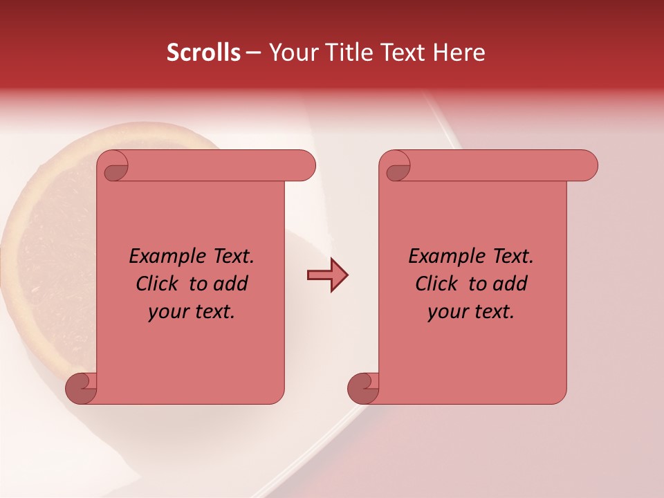 White Juicy Breakfast PowerPoint Template