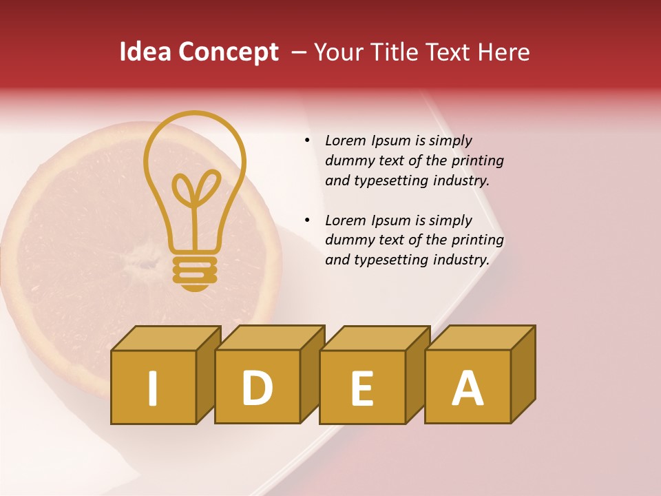 White Juicy Breakfast PowerPoint Template