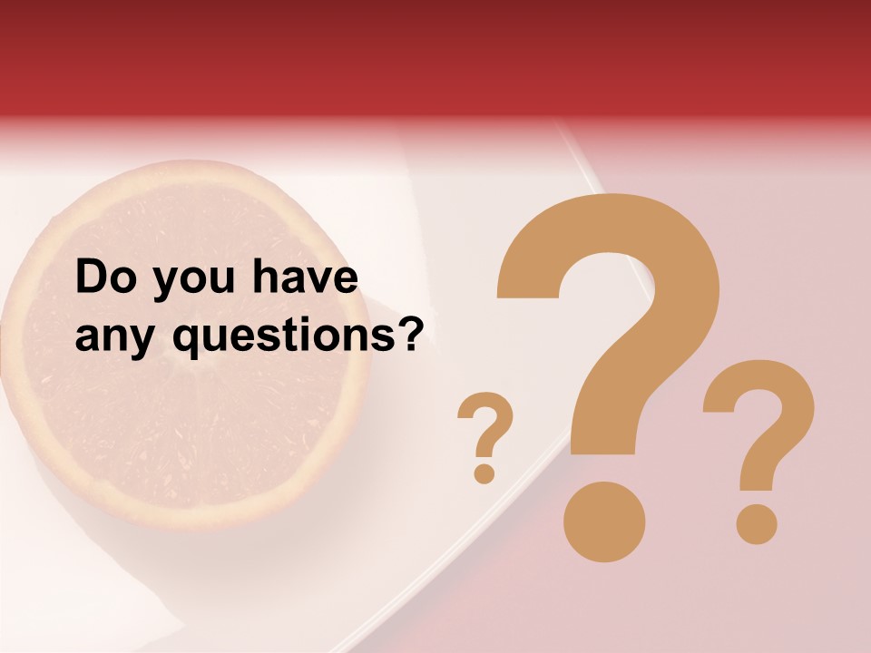 White Juicy Breakfast PowerPoint Template