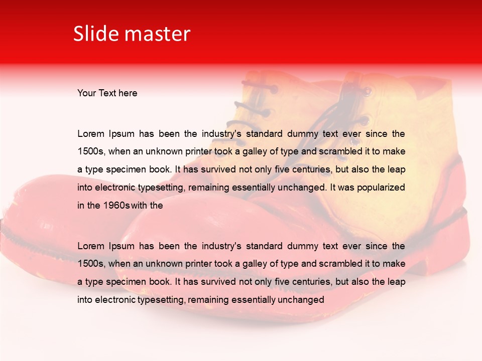 Costume Large Yellow PowerPoint Template