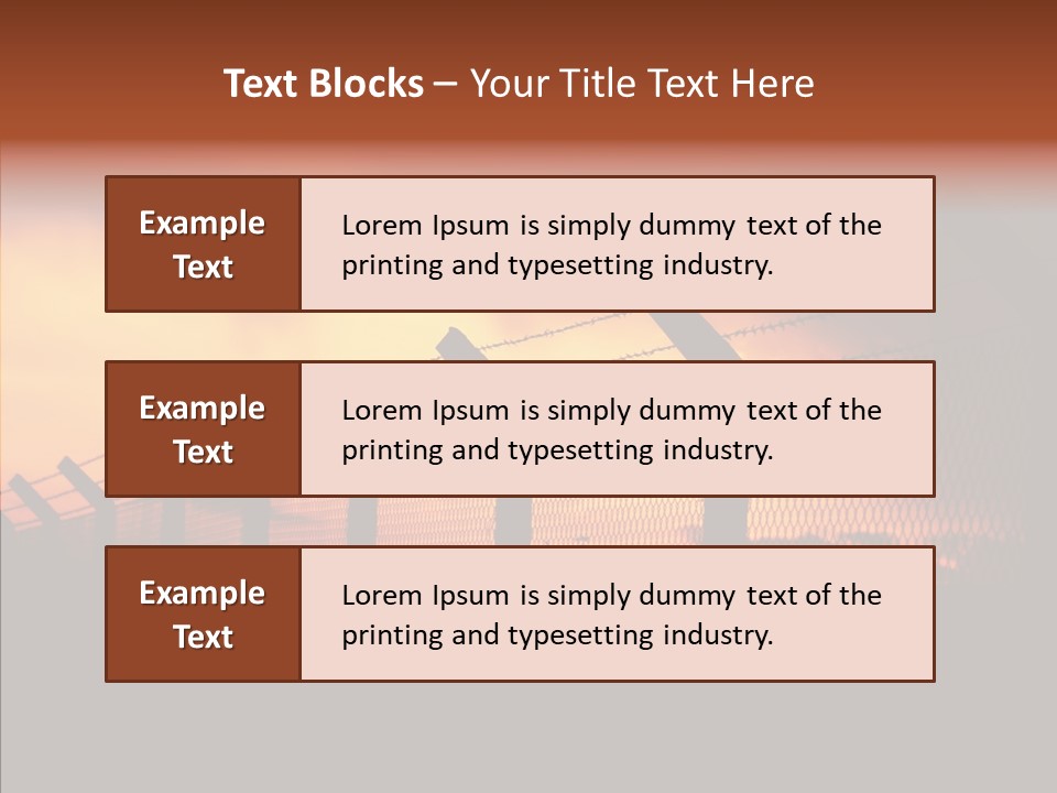 Escape Contain Boundary PowerPoint Template