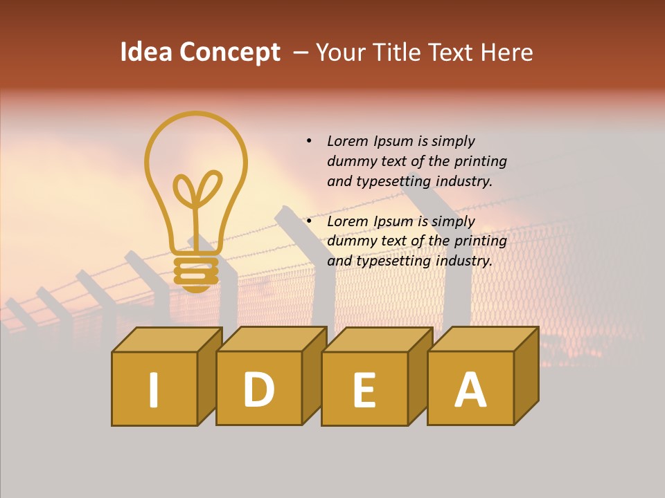 Escape Contain Boundary PowerPoint Template