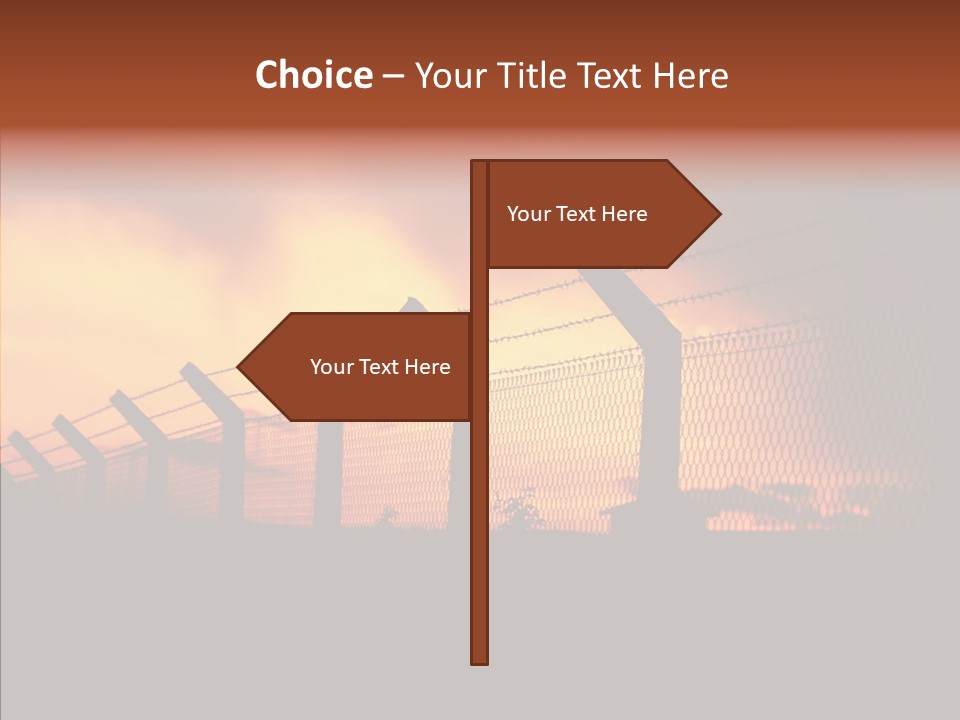 Escape Contain Boundary PowerPoint Template