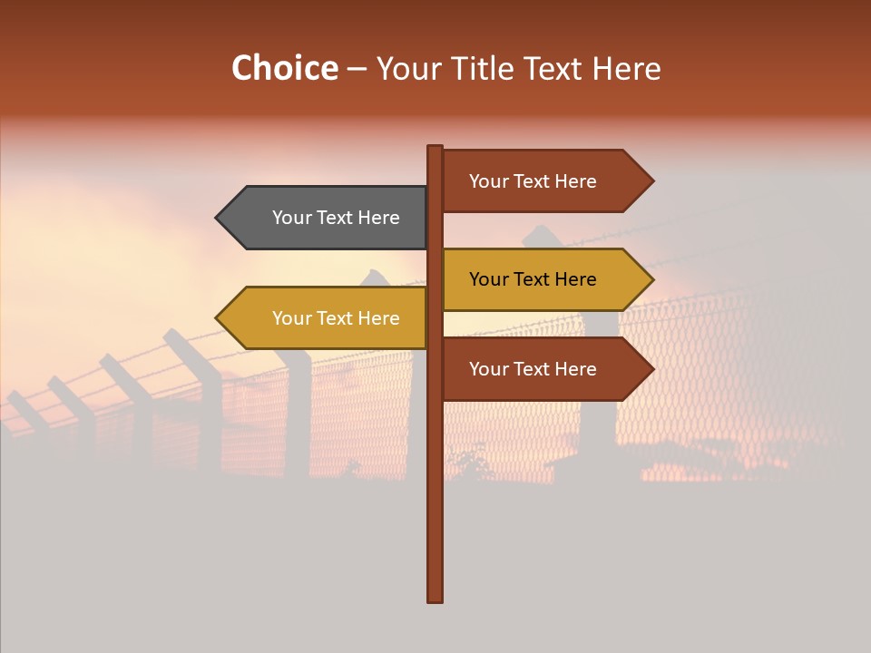 Escape Contain Boundary PowerPoint Template