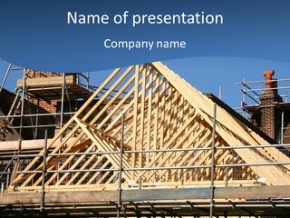 Building Builder Sky PowerPoint Template