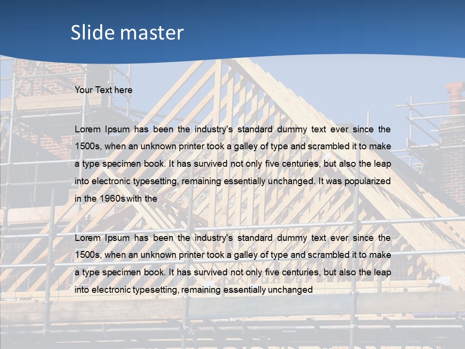 Building Builder Sky PowerPoint Template