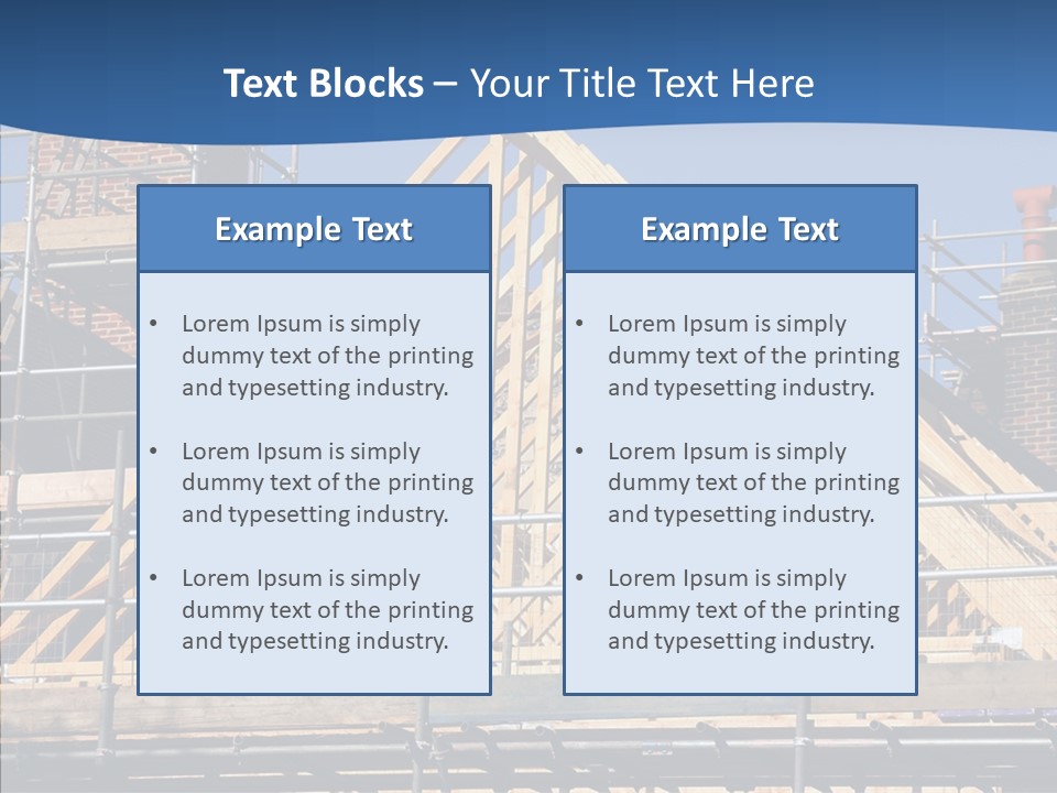 Building Builder Sky PowerPoint Template