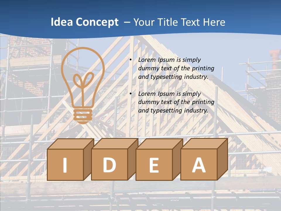 Building Builder Sky PowerPoint Template