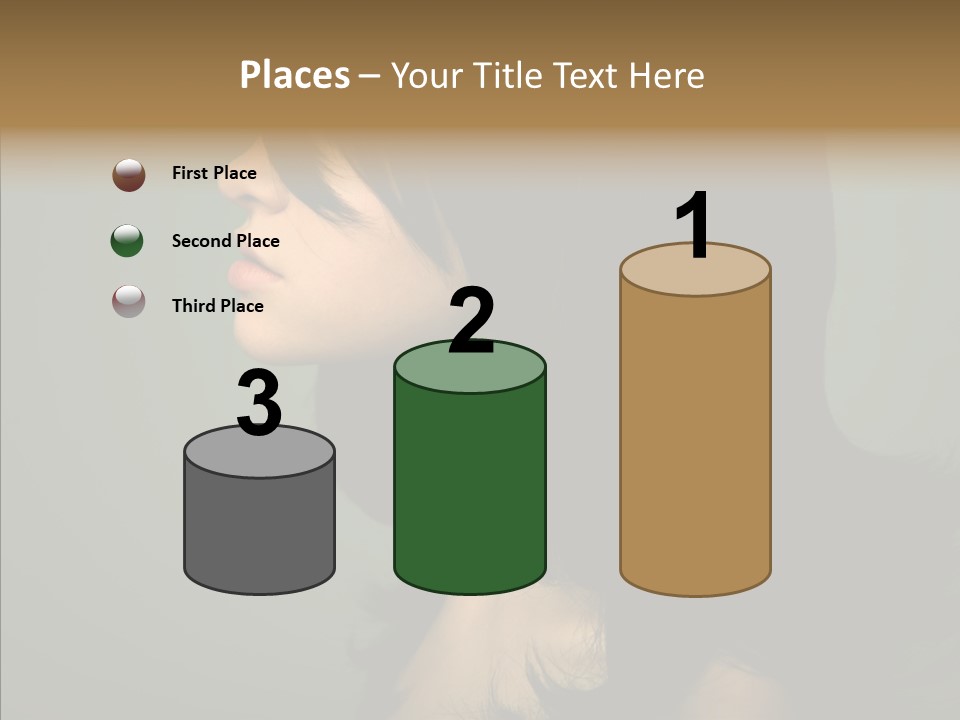 White Curls Elegance PowerPoint Template