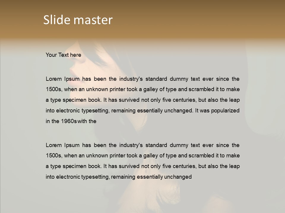 White Curls Elegance PowerPoint Template