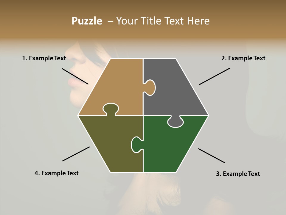 White Curls Elegance PowerPoint Template