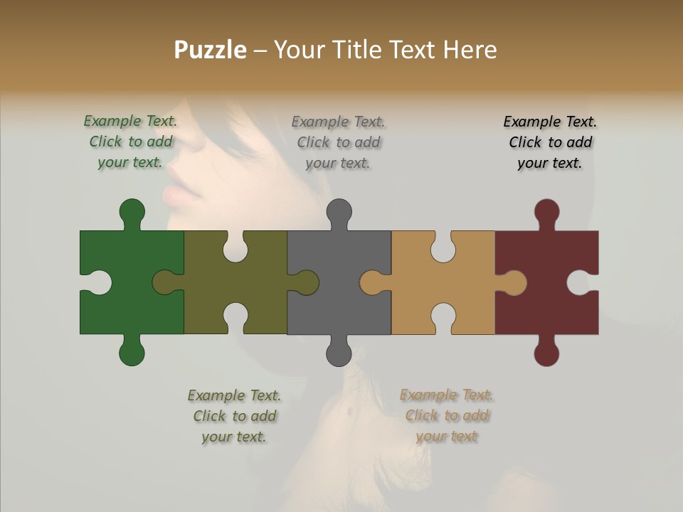 White Curls Elegance PowerPoint Template