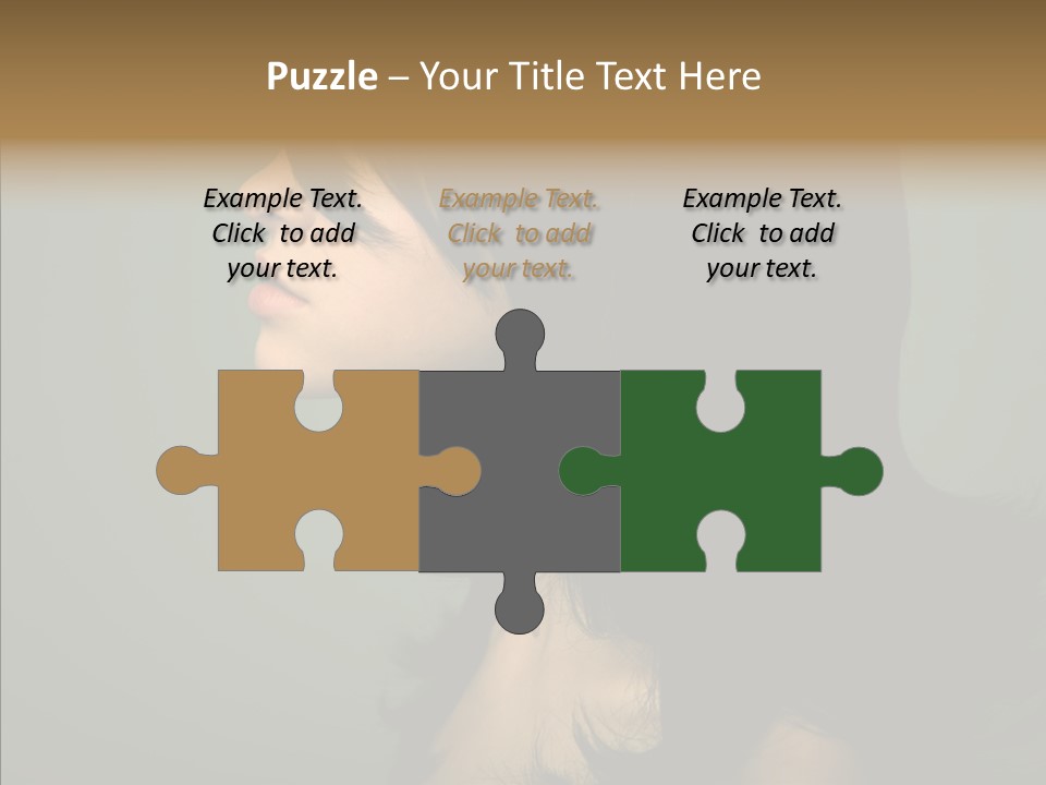 White Curls Elegance PowerPoint Template