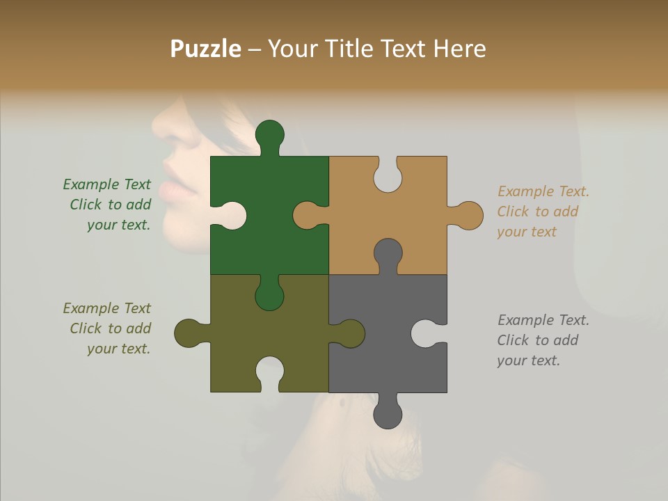 White Curls Elegance PowerPoint Template