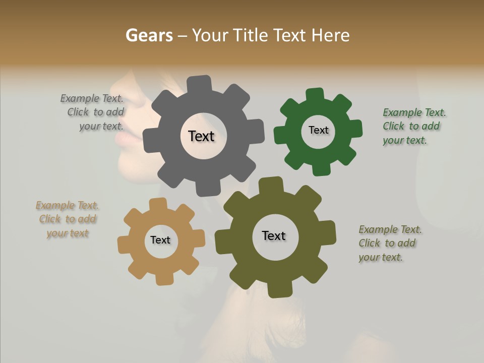 White Curls Elegance PowerPoint Template