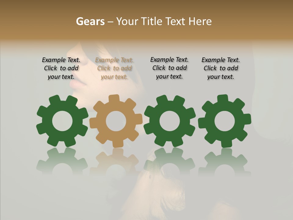 White Curls Elegance PowerPoint Template