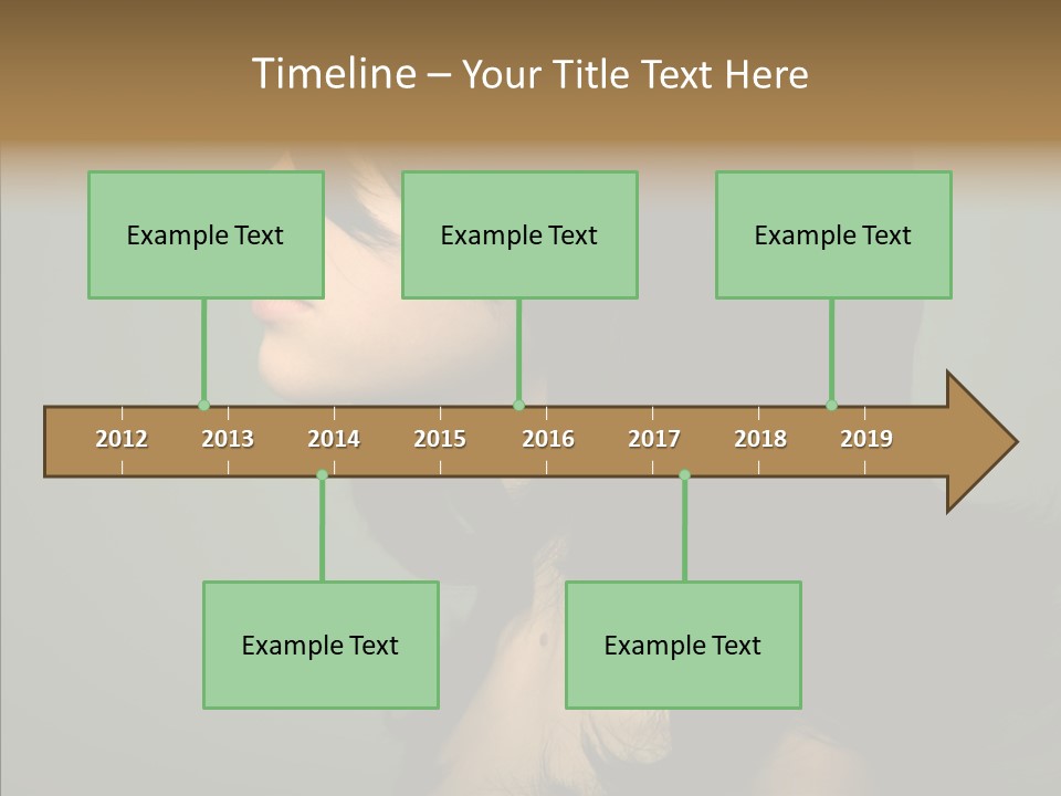 White Curls Elegance PowerPoint Template