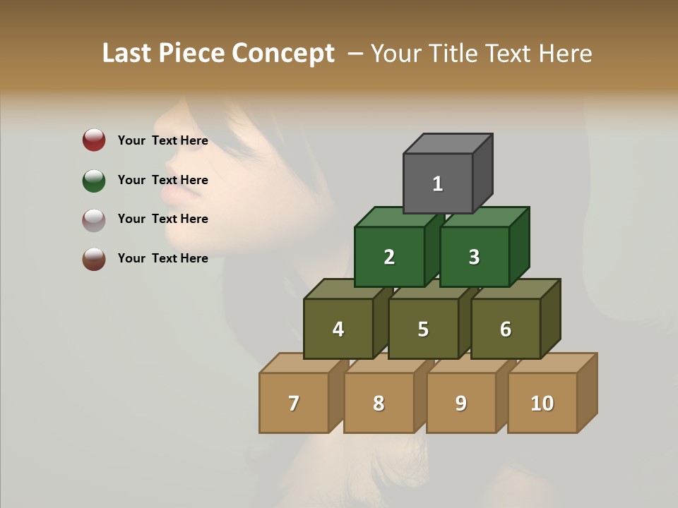 White Curls Elegance PowerPoint Template